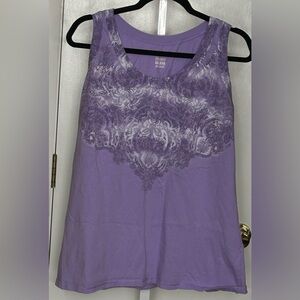 💜 Too Cool for Sleeves — Hanes Tank Top XXL in Lavender 💜